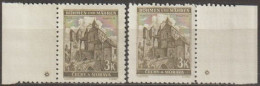 036/ Pof. 61, Brown Olive, Border Stamps, Plate Mark * - Nuovi