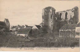 JA 15 -(77) GREZ SUR LOING - RUINE DU CHATEAU DE LA REINE BLANCHE  - 2 SCANS - Autres & Non Classés