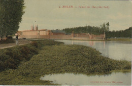 JA 16 -(77) MELUN - POINTE DE L' ILE ( COTE SUD ) - CARTE GLACEE COLORISEE - 2 SCANS - Melun