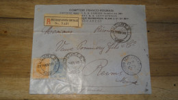 Enveloppe Recommandée, ROUMANIE, Bucuresti 1905  ......... Boite1 ...... 240424-120 - Briefe U. Dokumente