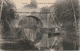 JA 16 - (77) CLAYE - LE PONT DE LA POTERIE  - BARQUE , PASSEUR - 2 SCANS - Claye Souilly