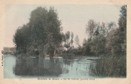 JA 16 - (77) ENVIRONS DE MEAUX - ILE DE CONDE ( POINTE SUD ) - CARTE COLORISEE  - 2 SCANS - Autres & Non Classés