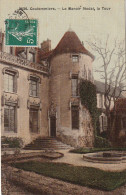 JA 17 -(77) COULOMMIERS - LE MANOIR FEODAL , LA TOUR - CARTE COLORISEE - 2 SCANS - Coulommiers