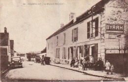 JA 17 -(77) COURPALAY - LA MAISON ROBERT - VILLAGEOIS EN TERRASSE - RESTAURANT , TABAC - AUTOMOBILES - 2 SCANS - Other & Unclassified