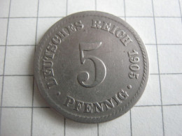 Germany 5 Pfennig 1905 A - 5 Pfennig