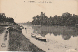 JA 19 -(78) ANDRESY - LES BORDS DE LA SEINE - BARQUES   - 2 SCANS - Andresy