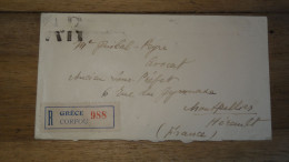 Enveloppe Recommandée GRECE, Corfou 1923  ......... Boite1 ...... 240424-124 - Brieven En Documenten