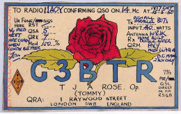 Ad9100 - GREAT BRITAIN - RADIO FREQUENCY CARD - England - London - 1950 - Radio