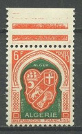 ALGERIE 1958  N° 353 ** Neuf MNH Luxe C 55 € Armoiries D' Alger Coat Of Arms - Ungebraucht