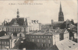 JA 24-(79)  NIORT - VUE DE L' HOTEL DE VILLE ET NOTRE DAME - 2 SCANS  - Niort