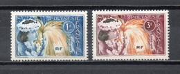 POLYNESIE  N°  27 + 28   NEUFS SANS CHARNIERE COTE  1.60€    DANSEUSE - Unused Stamps