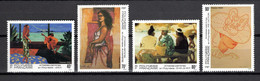 POLYNESIE  N°  445 à 448    NEUFS SANS CHARNIERE COTE  8.50€     PEINTRE TABLEAUX - Unused Stamps