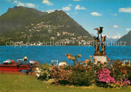 12631388 Lugano TI Paradiso Quai Con Monte Bre Lugano - Andere & Zonder Classificatie