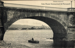 CPA Irún Baskenland Spanien, Internationale Eisenbahnbrücke - Sonstige & Ohne Zuordnung