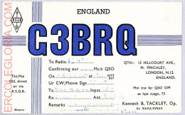 Ad9103 - GREAT BRITAIN - RADIO FREQUENCY CARD - England - London - 1950 - Radio