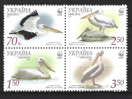 UKRAINE. N°822-5 De 2007. WWF Pélican. - Pelicans