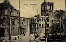 Ak-Stadt Valencia Spanien, Plaza De La Virgen - Otros & Sin Clasificación