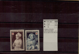 CROIX ROUGE N° 914/15  MNH - Ongebruikt