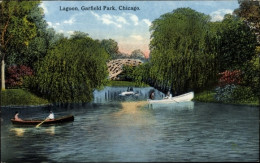 CPA Chicago Illinois USA, Garfield Park, Lagune - Sonstige & Ohne Zuordnung