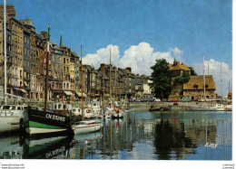 14 HONFLEUR En 1987 Le Vieux Bassin Le Quai Ste Catherine Bateaux Citroën 2CV Renault 4L - Honfleur