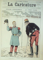 La Caricature 1886 N°317 Engagés Conditionnels Caran D'Ache Cabaret Puist-sans-vin Moron Trock Lorme Sorel - Revues Anciennes - Avant 1900