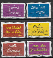 France 2011 Oblitéré Autoadhésif  N° 610 - 613 - 614 - 615 - 617 - 620   -  Sourires Par L'humoriste Ben - Used Stamps