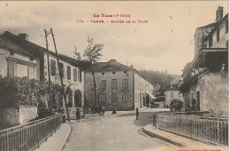 KO 8 -(81) VABRE - ENTREE DE LA VILLE - PUBLICITE  R . SALVAIRE : TISSUS , CASTRES - 2 SCANS  - Vabre