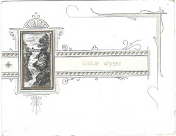 Carte De Visite Oskar Wyser 1914 12x9 Cm - Visitekaartjes