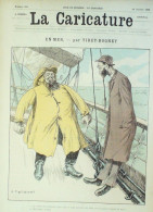 La Caricature 1886 N°318 En Mer Tiret-Bognet Octave Uzanne Dupuis Par Luque Sorel Robida - Zeitschriften - Vor 1900