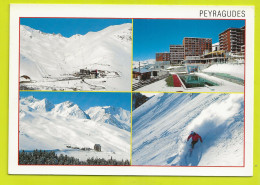 65 PEYRAGUDES Multivues N°427 La Station Qui Embellit Les Cïmes Skieur Poudreuse Piscine PUB KODAK - Altri & Non Classificati