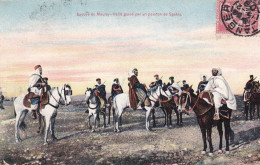 Maroc Envoyé De Moulay Hafid Gardé Par Un Peloton De Spahis Circulée De Tanger 1909 - Andere & Zonder Classificatie