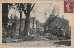 KO 15-(82) MOISSAC- GRANDES INONDATIONS 1930 - PLACE DE L' EGLISE ET RUE LACHAPELLE - 2 SCANS - Inondazioni