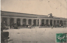 KO 15 -(82) MONTAUBAN - LA GARE  - AUTOMOBILE - FIACRE , COCHER  - 2 SCANS - Montauban