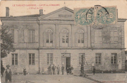 KO 17-(82) LAVIT DE LOMAGNE - L ' HOTEL DE VILLE - LAVITOIS - 2 SCANS  - Lavit