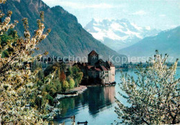 12615432 Lac Leman Genfersee Chateau De Chillon Et Les Dents Du Midi Genf - Otros & Sin Clasificación