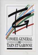 Autocollant "conseil Général De Tarn Et Garonne" 12X8 - Autres & Non Classés