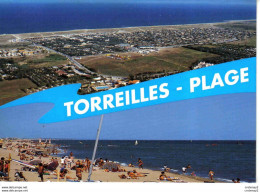 66 TORREILLES Plage Vers Port Barcarès En 1993 Plage Baignade Poussette Piscine - Port Barcares