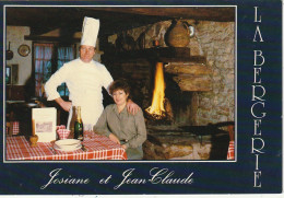 KO 18-(82)  SAINT ANTONIN NOBLE VAL - " LA BERGERIE " - RESTAURANT Mr ET Mme FARCY- CARTE COULEURS - 2 SCANS - Saint Antonin Noble Val