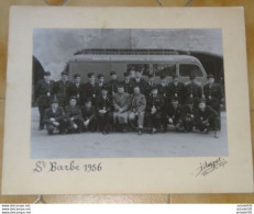 VILLENEUVE LES AVIGNON : Grande Photo Service D'incendie, Sainte Barbe, Pompiers, Photo Daspet 1956 .... PHO-MEU-POM - Sapeurs-Pompiers