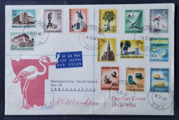 SOUTH WEST AFRICA 1961 Local Motives FDC Bilingual Stamps - Windhoek Cancel - Africa Del Sud-Ovest (1923-1990)