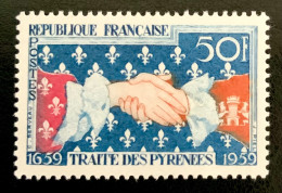 1959 FRANCE N 1223 TRAITE DES PYRÉNÉES - NEUF** - Nuevos