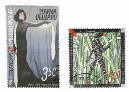 Kroatien / Hrvatska 2003  Mi.Nr. 651 / 652 , EUROPA CEPT / Plakatkunst - Gestempelt / Fine Used / (o) - 2003