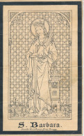 S.BARBARA. = ANNA BOGAERT.  THOROUT 1828.  CORTEMARK. 1895.   2 SCANS - Devotion Images