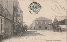 KO 20-(82 ) LAVIT DE LOMAGNE - LA GRANDE RUE - VILLAGEOIS - HALLE - 2 SCANS - Lavit