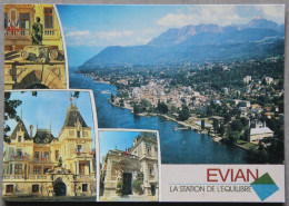 EVIAN-LES-BAINS (Haute-Savoie), La Station De L'équilibre, Carte Multi-vues - Evian-les-Bains