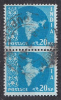 Inde  - 1950  1959 -  République -  Y&T N ° 79  Paire  Oblitérée - Gebruikt