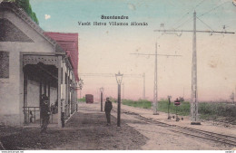 Ungarn Hongary Hongrie Szentendre, 1918. (4737) Railway Station 1914 - Bahnhöfe Ohne Züge