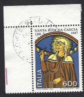 Italia 1981; Santa Rita Da Cascia, Angolo Superiore. Usato - 1981-90: Usati