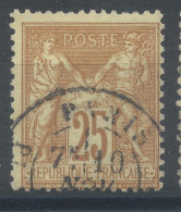 Lot N°82859   N°92, Oblitéré Cachet à Date De PARIS - 1876-1898 Sage (Type II)