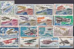 MONACO - Série Des Avions - Unused Stamps